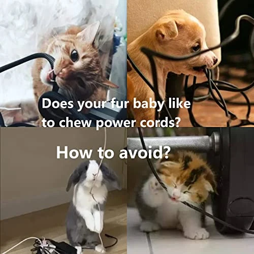 Z&X Pet Chew Proof Cord Protector 10 FT, Silicone Rubber Cable Protector, Fresh Scent Makes Your Pet Lose Interest In Chewing Power Cords, No Chew, Keeping Your Fur Baby Safe From Electric Shock 2 Z&X Pet Chew Proof Cord Protector 10 FT, Silicone Rubber Cable Protector, Fresh Scent Makes Your Pet Lose Interest In Chewing Power Cords, No Chew, Keeping Your Fur Baby Safe From Electric Shock - Image 2