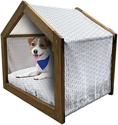 Lunarable Vegetables Wooden Dog House, Ornate Food Garlic Pepper Cauliflower Delicious Plants Image, Outdoor & Indoor Portable Dog Kennel With Pillow And Cover, X-Large, Lime Green Yellow 9 Lunarable Vegetables Wooden Dog House, Ornate Food Garlic Pepper Cauliflower Delicious Plants Image, Outdoor & Indoor Portable Dog Kennel With Pillow And Cover, X-Large, Lime Green Yellow - Image 9