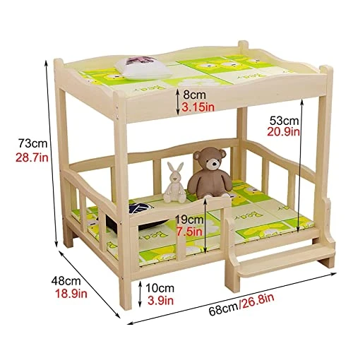 ANTWAX Pet Bed Double-Layer Dog Bed Pet Cot Elevated Dog Bed Without Mattress Wood Frame Kennel With Guardrail &Stairs Suitable For Cats And Small Dogs Dog Kennel 2 ANTWAX Pet Bed Double-Layer Dog Bed Pet Cot Elevated Dog Bed Without Mattress Wood Frame Kennel With Guardrail &Stairs Suitable For Cats And Small Dogs Dog Kennel - Image 2