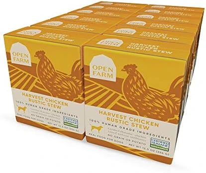 Open Farm Chicken & Salmon Rustic Stew Wet Dog Food, Grain-Free Meal Or Food Topper With Responsibly Sourced Meat And Superfoods Without Artificial Ingredients, Pack Of 12, 12.5 Oz Each 6 Open Farm Chicken & Salmon Rustic Stew Wet Dog Food, Grain-Free Meal Or Food Topper With Responsibly Sourced Meat And Superfoods Without Artificial Ingredients, Pack Of 12, 12.5 Oz Each - Image 6