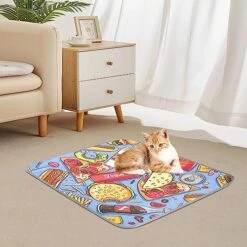 Kigai Delicious Food Dog Cooling Mat Reusable Breathable Pet Mat Washable Dog Crate Pad For Small Medium Large Dogs & Cats 13 Kigai Delicious Food Dog Cooling Mat Reusable Breathable Pet Mat Washable Dog Crate Pad For Small Medium Large Dogs & Cats -Dog Supplies Store 518GPMhetXL