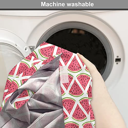 Ambesonne Watermelon Dog Crate Cover, Exotic Fruit Pattern Simplistic Vegetarian Food, Easy To Use Pet Kennel Cover For Small Dogs Puppies Kittens, 22 Inch, Coral Green 2 Ambesonne Watermelon Dog Crate Cover, Exotic Fruit Pattern Simplistic Vegetarian Food, Easy To Use Pet Kennel Cover For Small Dogs Puppies Kittens, 22 Inch, Coral Green - Image 2