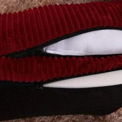 Big Incisors Dog Christmas Door Mat, Removable Soft Pet Dog Sleeper Sofa Bed Winter Warm Tower Rest House Lounger Pets Mat Nest Large XL Dogs Mattress S/M/L/XL-camel-90x70x15cm -Dog Supplies Store 518xtgsh0eL