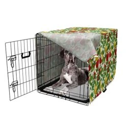 Lunarable Fruit Dog Crate Cover, Repetitive Pattern Of Pear And Apple Branches With Leaves Blooming Organic Foods, Easy To Use Pet Kennel Cover For Small Dogs Puppies Kittens, 48 Inch, Multicolor 16 Lunarable Fruit Dog Crate Cover, Repetitive Pattern Of Pear And Apple Branches With Leaves Blooming Organic Foods, Easy To Use Pet Kennel Cover For Small Dogs Puppies Kittens, 48 Inch, Multicolor -Dog Supplies Store 5193AGsLYbL