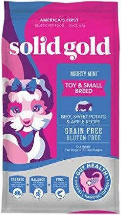 Solid Gold Mighty Mini Small Breed Dog Food - Dry Dog Food For Any Toy Breed - For Gut Health & Sensitive Stomach Support - Digestive Probiotics For Dogs - Grain & Gluten Free Recipe 26 Solid Gold Mighty Mini Small Breed Dog Food - Dry Dog Food For Any Toy Breed - For Gut Health & Sensitive Stomach Support - Digestive Probiotics For Dogs - Grain & Gluten Free Recipe -Dog Supplies Store 519Qlx1FpYL. AC 1