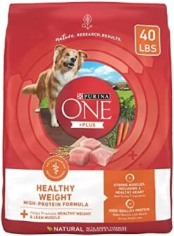 Purina ONE Plus Healthy Weight High-Protein Dog Food Dry Formula - 31.1 Lb. Bag -Dog Supplies Store 51AyYhv6v9L. AC