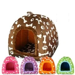SENERY Warm Mongolian Yurts Shape Dog Bed Cave Foldable Cat Castle Bone Puppy House Tent Kennel Nest Small Dog Cushion 17 SENERY Warm Mongolian Yurts Shape Dog Bed Cave Foldable Cat Castle Bone Puppy House Tent Kennel Nest Small Dog Cushion -Dog Supplies Store 51B7gGgktSL
