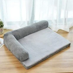 Big Incisors Dog Christmas Door Mat, Removable Soft Pet Dog Sleeper Sofa Bed Winter Warm Tower Rest House Lounger Pets Mat Nest Large XL Dogs Mattress S/M/L/XL-camel-90x70x15cm -Dog Supplies Store 51BJwqlCdzL