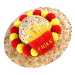 PATKAW 5pcs Cat Dog Straw Hat Mexican Outfit Mexico Hat Summer Outfits French Fry Costume Pet Headgear Cat Cap Decorative Dog Hat Pet Straw Hat Pet Costume Supplies To Weave Small Animals 12 PATKAW 5pcs Cat Dog Straw Hat Mexican Outfit Mexico Hat Summer Outfits French Fry Costume Pet Headgear Cat Cap Decorative Dog Hat Pet Straw Hat Pet Costume Supplies To Weave Small Animals -Dog Supplies Store 51C1tfEjoiL