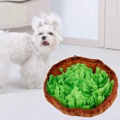 Bicaquu Dog Sniff Mat, Souptoys Training Playing Pet Morder Toy, For Cat Dog Stress Release Feeding Dog Food(Green) 11 Bicaquu Dog Sniff Mat, Souptoys Training Playing Pet Morder Toy, For Cat Dog Stress Release Feeding Dog Food(Green) -Dog Supplies Store 51C4QtPxRvL