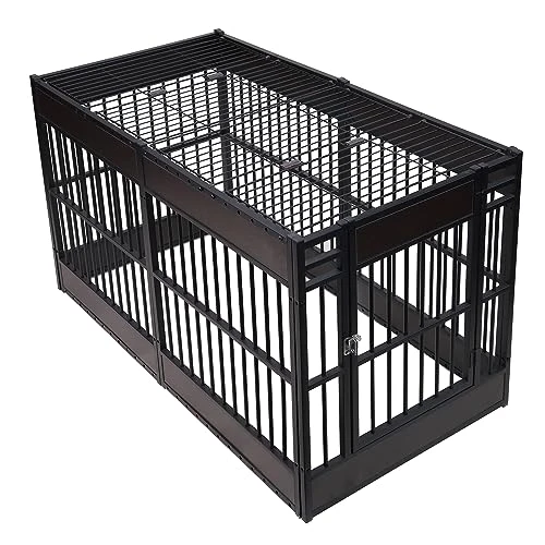 RYPetmia Dog Playpen|31.5" Height Dog Fence Heavy Duty Exercise Pen, 31"- 63" Inch Extendable, Safe And Sturdy, Easy Assemble, Easy To Assemble For Outdoor Indoor (Roof) 1 RYPetmia Dog Playpen|31.5" Height Dog Fence Heavy Duty Exercise Pen, 31"- 63" Inch Extendable, Safe And Sturdy, Easy Assemble, Easy To Assemble For Outdoor Indoor (Roof)