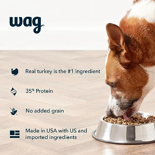 Amazon Brand - Wag High Protein Dry Dog Food Turkey & Lentil Recipe, Grain Free (30 Lb. Bag) 2 Amazon Brand - Wag High Protein Dry Dog Food Turkey & Lentil Recipe, Grain Free (30 Lb. Bag) - Image 2