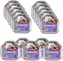 HEART TO TAIL 15 Trays Wet Dog Food 3.5 OZ Filet Mignon Flavor -Dog Supplies Store 51Dw0hirB0L. AC