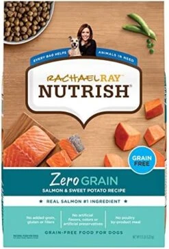 Rachael Ray Nutrish Zero Grain Dry Dog Food, Salmon & Sweet Potato Recipe, 23 Pounds -Dog Supplies Store 51EQDNf38ML. AC