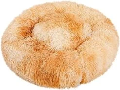 AIRCODE Plush Pet Litter Sleeping Bed, Comfortable Plush Kennel Dogs Pet Litter Deep Sleep, Washable Cat Donut Bed, Faux Fur Donut Cuddler Cat Bed (Multicolor13, 15.754X10.6IN) -Dog Supplies Store 51EoxlImeOL. AC
