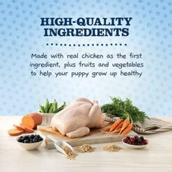 Blue Buffalo Baby Blue Healthy Growth Formula Natural Puppy Dry Dog Food, Chicken And Brown Rice Recipe 24-lb -Dog Supplies Store 51FLkR5ZefL