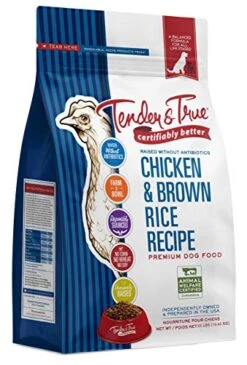 Tender & True Antibiotic-Free Chicken & Brown Rice Recipe Dog Food, 23 Lb