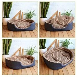 SENERY Winter Surface Soft Pet Beds Round Warm Puppy Cat Kennel House Comfortable Mat Large Dog Nest -Dog Supplies Store 51GEmxIi9UL