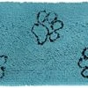 Style Basics Dog Door Mat - Pet Paw Cleaning Runner Rug For Dogs Muddy Paws - Indoor Or Outdoor - 60" X 20", Marine Blue