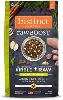 Instinct Raw Boost Healthy Weight Grain Free Recipe With Real Chicken Natural Dry Dog Food, 4 Lb. Bag 12 Instinct Raw Boost Healthy Weight Grain Free Recipe With Real Chicken Natural Dry Dog Food, 4 Lb. Bag -Dog Supplies Store 51GuiZQhbxL. AC