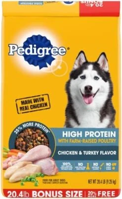 Pedigree High Protein Adult Dry Dog Food Beef And Lamb Flavor Dog Kibble, 18 Lb. Bag -Dog Supplies Store 51Hmx4ucjTL. AC