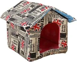 SONGBIRDTH Waterproof Dog House Lovely Wear-Resistant Foldable Pet Shelter For Home,Breathable Cotton Blend,Removable Easy To Clean Camouflage Red M -Dog Supplies Store 51HqT9qhJKL. AC 1