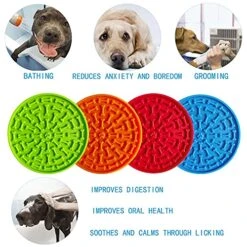 Lick Mat For Dogs - Dog Dispensing Mat Silicone Bowls Dog Lick Mat Lick Mat For Pet Bathing Grooming And Dog Training Pet Supplies -Dog Supplies Store 51IGa8shrtS