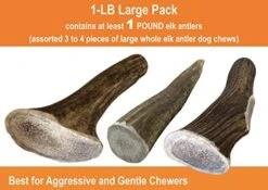 Deluxe Naturals Elk Antler Chews For Dogs | Naturally Shed USA Collected Elk Antlers | All Natural A-Grade Premium Elk Antler Dog Chews | Product Of USA, 1-LB Pack Large Cuts 17 Deluxe Naturals Elk Antler Chews For Dogs | Naturally Shed USA Collected Elk Antlers | All Natural A-Grade Premium Elk Antler Dog Chews | Product Of USA, 1-LB Pack Large Cuts -Dog Supplies Store 51Ib7e9q9tL