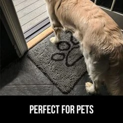 Gorilla Grip Chenille Doormat And Silicone Pet Feeding Mat, Door Mat Size 36x24 Rubber, Dog Food Mats Size 16x10 Waterproof, Both In Gray, 2 Item Bundle 8 Gorilla Grip Chenille Doormat And Silicone Pet Feeding Mat, Door Mat Size 36x24 Rubber, Dog Food Mats Size 16x10 Waterproof, Both In Gray, 2 Item Bundle -Dog Supplies Store 51IrxCNiH2L