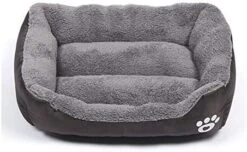 YangYan Dog Beds For Large Dogs Dog Kennel Candy-Colored Square Nest Pet Kennel Dirty And Moisture-Proof Mat Dog House Puppy Bed Pet Mat (Color : Baolan, Size : 43 X 32cm) -Dog Supplies Store 51K6ZCQDszL. AC