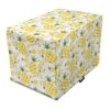 Ambesonne Green And Yellow Dog Crate Cover, Rhombus Pineapple With Blooming Foliage Organic Food Design, Easy To Use Pet Kennel Cover For Small Dogs Puppies Kittens, 22 Inch, Fern Green And Yellow