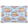Dog Bed Mat Soft Comfortable Anti-Slip Bottom Pet Mat Washable Cat Kennel Crate Pad For Small Medium Large Pets 24x36in Cute Pancake Cat Kawaii Food Pattern
