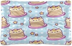 Dog Bed Mat Soft Comfortable Anti-Slip Bottom Pet Mat Washable Cat Kennel Crate Pad For Small Medium Large Pets 24x36in Cute Pancake Cat Kawaii Food Pattern -Dog Supplies Store 51L3rQyEFBL. AC