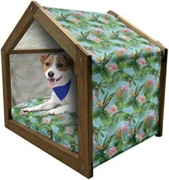 Ambesonne Pop Art Wooden Pet House, Hipster Banana Graphic Exotic Fruits Island Food Jungle Tropical Design, Outdoor & Indoor Portable Dog Kennel With Pillow And Cover, Large, Cobalt Blue Mustard 26 Ambesonne Pop Art Wooden Pet House, Hipster Banana Graphic Exotic Fruits Island Food Jungle Tropical Design, Outdoor & Indoor Portable Dog Kennel With Pillow And Cover, Large, Cobalt Blue Mustard -Dog Supplies Store 51L7b0bXwWL. AC 1