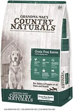 Grandma Mae's Country Naturals Grain Free Dry Dog Food 4 LB Chicken Recipe -Dog Supplies Store 51LOC3CDDL. AC