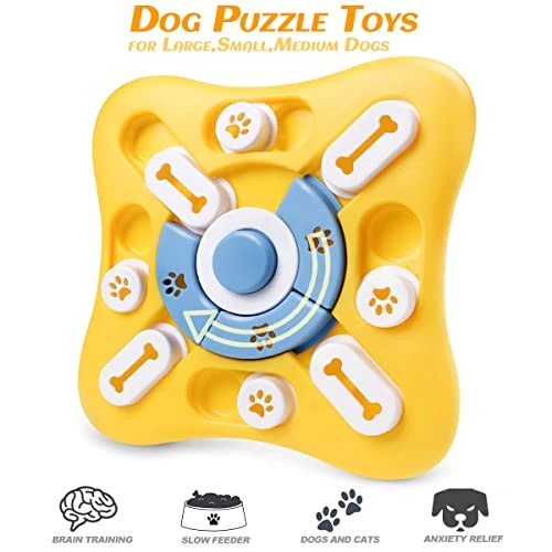 Dog Puzzle Toys,Slow Feeder Dog Bowls With Squeak Design For Dog,Interactive Dog Toys For IQ Training & Fun Feeding, Dog Games Puzzle Toys For Large,Small,Medium Dogs Puppies Cats 2 Dog Puzzle Toys,Slow Feeder Dog Bowls With Squeak Design For Dog,Interactive Dog Toys For IQ Training & Fun Feeding, Dog Games Puzzle Toys For Large,Small,Medium Dogs Puppies Cats - Image 2