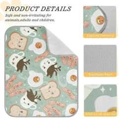 Washable Dog Cooling Mat Coffee Eggs Bacon Summer Cats Sleeping Mat Cute Food Funny Dog Bed Mats 22x27.6inch Pet Ice Silk Sleep Kennel Pad Animal Sleep Bed For Home Outdoor Travel 11 Washable Dog Cooling Mat Coffee Eggs Bacon Summer Cats Sleeping Mat Cute Food Funny Dog Bed Mats 22x27.6inch Pet Ice Silk Sleep Kennel Pad Animal Sleep Bed For Home Outdoor Travel -Dog Supplies Store 51N2vmpJzDL