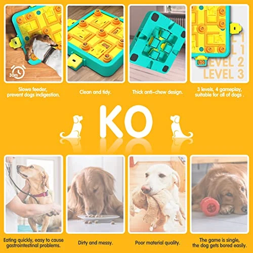 Dog Puzzle Toys, IFurffy Mentally Stimulating Toys For Dogs IQ Training, 3 In 1 Dog Puzzle For Large Medium Small Dogs, Dog Treat Puzzle For Slow Down Eating 4 Dog Puzzle Toys, IFurffy Mentally Stimulating Toys For Dogs IQ Training, 3 In 1 Dog Puzzle For Large Medium Small Dogs, Dog Treat Puzzle For Slow Down Eating - Image 4