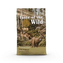 Taste Of The Wild Grain Free High Protein Real Meat Recipe Pine Forest Premium Dry Dog Food, Venison, 14 Pounds