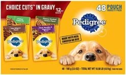 PEDIGREE CHOICE CUTS IN GRAVY Adult Soft Wet Dog Food 24-Count Variety Pack, 3.5 Oz Pouches -Dog Supplies Store 51NUAqotc0L. AC