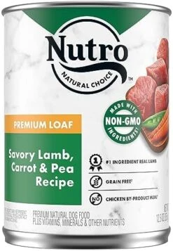 NUTRO PREMIUM LOAF Adult Natural Grain Free Wet Dog Food Slow Cooked Chicken, Potato, Carrot & Pea Recipe, 12.5 Oz. Cans (Pack Of 12) -Dog Supplies Store 51NwrDNFCiL. AC