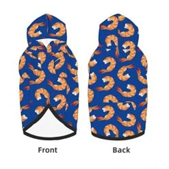 Shrimp Pattern Sea Food Pet Dog Hoodie Costume Pets Wear Hoodies Winter Coat Cloth Sweaters Sweatshirts Jacket Pullover -Dog Supplies Store 51O1n0qG00L