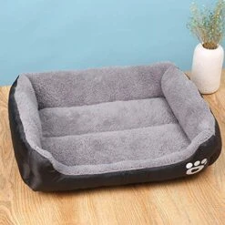 YangYan Dog Beds For Large Dogs Dog Kennel Candy-Colored Square Nest Pet Kennel Dirty And Moisture-Proof Mat Dog House Puppy Bed Pet Mat (Color : Baolan, Size : 43 X 32cm) -Dog Supplies Store 51OAFFZdNhL