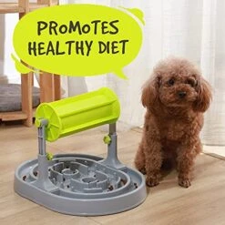 Dog Puzzle Toys For Smart Dogs Upgraded - Promotes Brain Stimulation And Healthy Eating - Slow Dispensing Food - No More Boredom - Adjustable Height For Medium/Large Dog -Dog Supplies Store 51OD4UqwMAS