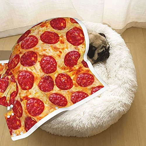 Realistic Pizza Food Dog Costume Plush Dog Blanket Puppy Hoodie Cat Sweatshirts Dog Jacket/Vest/Pullover For Small Medium Dogs ,S-L 4 Realistic Pizza Food Dog Costume Plush Dog Blanket Puppy Hoodie Cat Sweatshirts Dog Jacket/Vest/Pullover For Small Medium Dogs ,S-L - Image 4