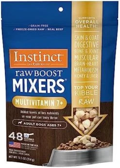 Instinct Freeze Dried Raw Boost Mixers Grain Free Gut Health All Natural Dog Food Topper, 5.5 Ounce (Pack Of 1) 25 Instinct Freeze Dried Raw Boost Mixers Grain Free Gut Health All Natural Dog Food Topper, 5.5 Ounce (Pack Of 1) -Dog Supplies Store 51OvlX QYTL. AC