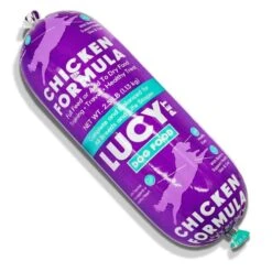 Lucy Pet Products Chicken Formula Dog Food Roll 2.5 Lb, Meaty, Semi-Moist Dog Food (100600074)