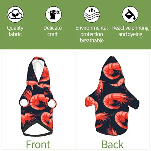 Shrimp Pattern Sea Food Pet Dog Costume Pets Wear Hoodies Fall Cloth Sweaters Sweatshirts Jacket Pullover 6 Shrimp Pattern Sea Food Pet Dog Costume Pets Wear Hoodies Fall Cloth Sweaters Sweatshirts Jacket Pullover - Image 6