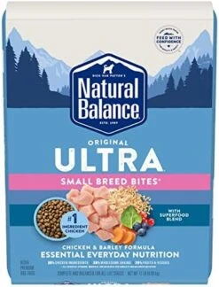 Natural Balance Original Ultra Chicken & Barley Small-Breed Bites Dry Dog Food 11 Pound (Pack Of 1) -Dog Supplies Store 51QdUB1IeTL. AC