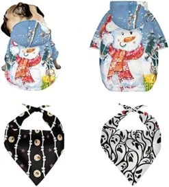 DDFS Grey French Bulldog Costume Cute Dog Costume With 2 Halloween Pet Bandana, Small Dog Shirts Pet Cold Weather Coat Puppy Hoodies Doggy Apparel Cat Pullover Soft Dogs Outfit Print Food On The Table -Dog Supplies Store 51QynrJtPL. AC